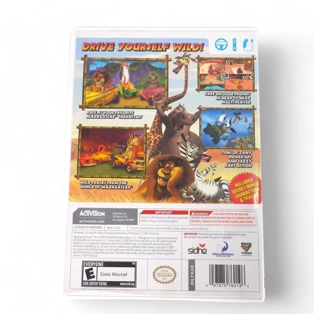 Madagascar Kartz (Nintendo Wii, 2009)‎